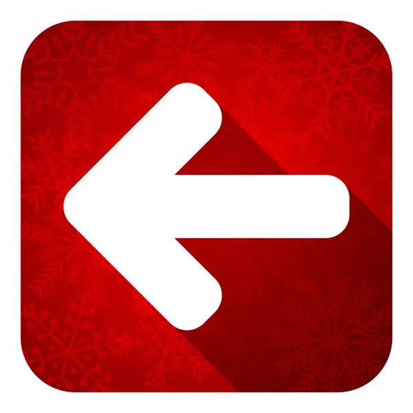 Left arrow flat icon, christmas button, arrow sign — Stock Photo, Image