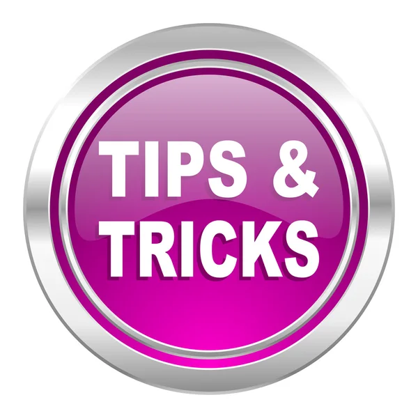 Tips tricks violet icon — Stock Photo, Image