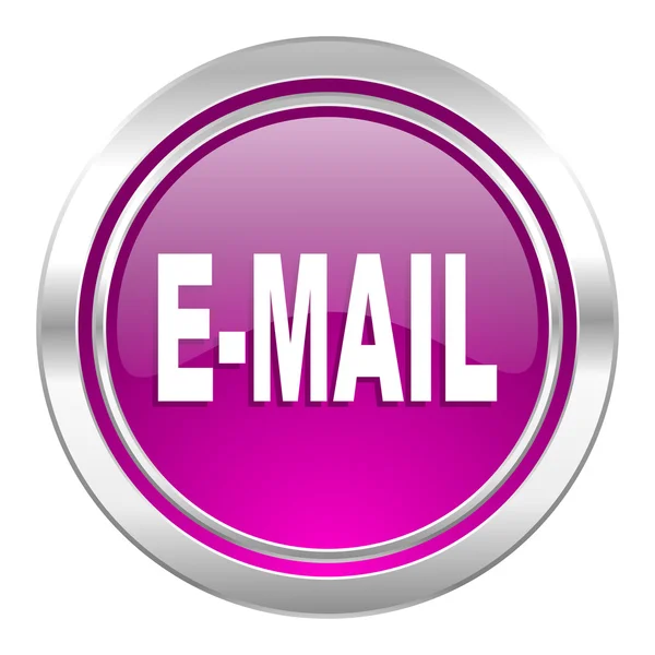 E-Mail-Symbol violett — Stockfoto