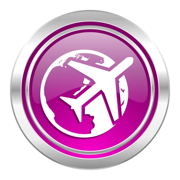 Travel violet icon — Stock Photo, Image