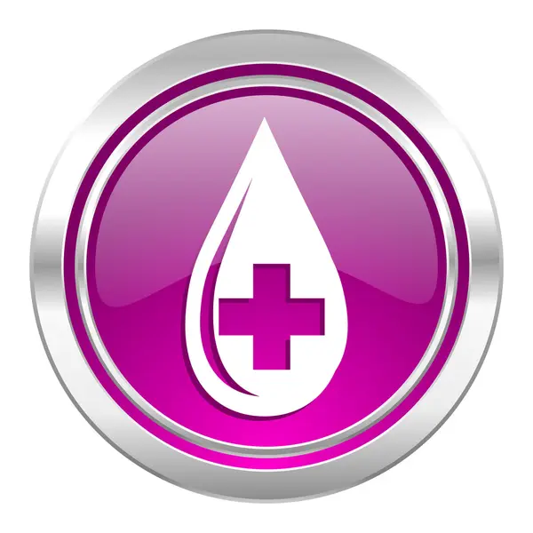 Bloed violet pictogram — Stockfoto