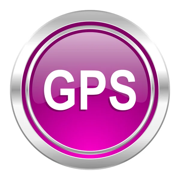 バイオレット gps アイコン — ストック写真