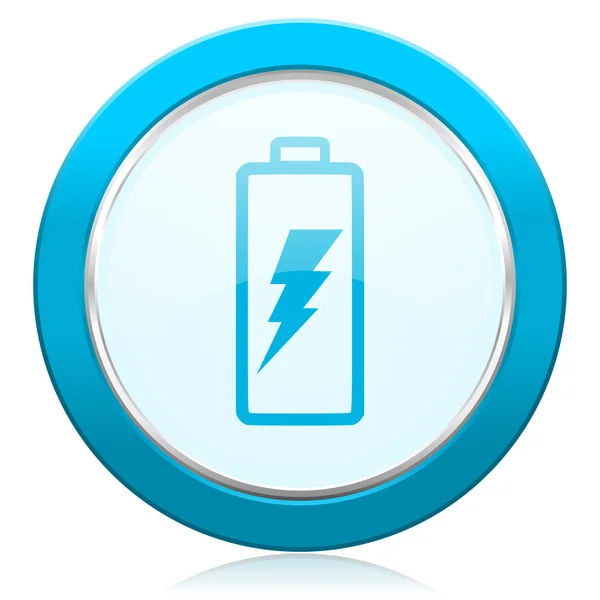 电池图标的功率标志 — 图库照片