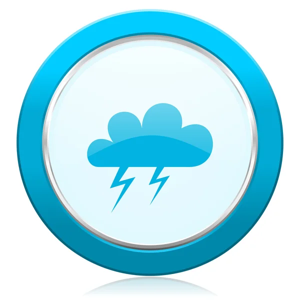 Storm icon waether forecast sign — Stock Photo, Image