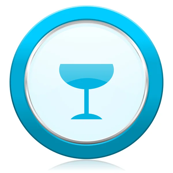 Alcohol pictogram glas teken — Stockfoto