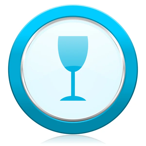 Alcohol pictogram glas teken — Stockfoto