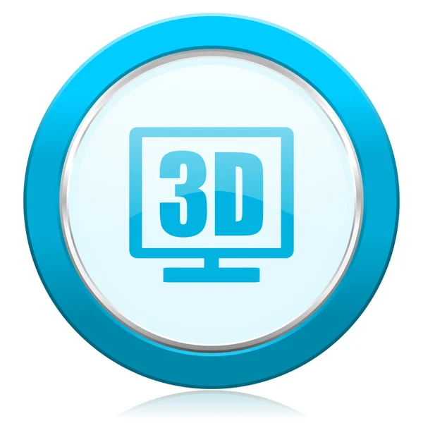 3d display icon — Stock Photo, Image