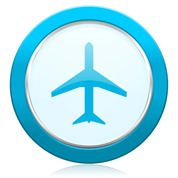 Plane icon airport sign — Stock Photo, Image