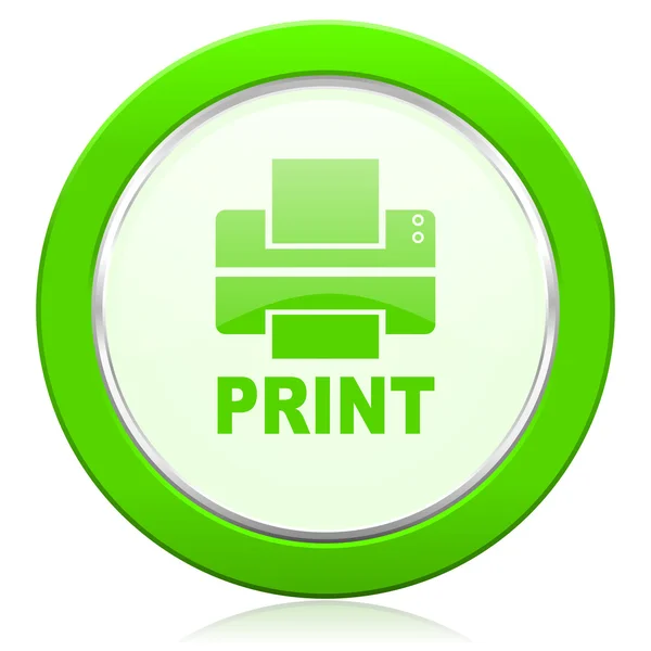 Ikona drukarki drukuj znak — Zdjęcie stockowe