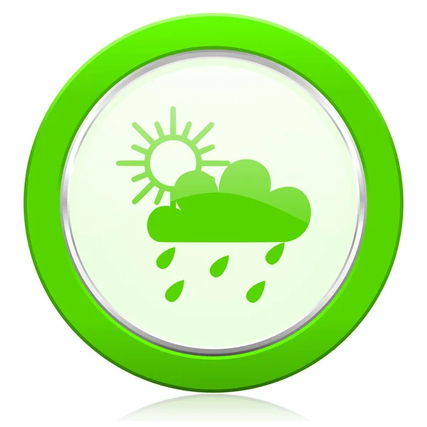 Rain icon waether forecast sign — Stock Photo, Image