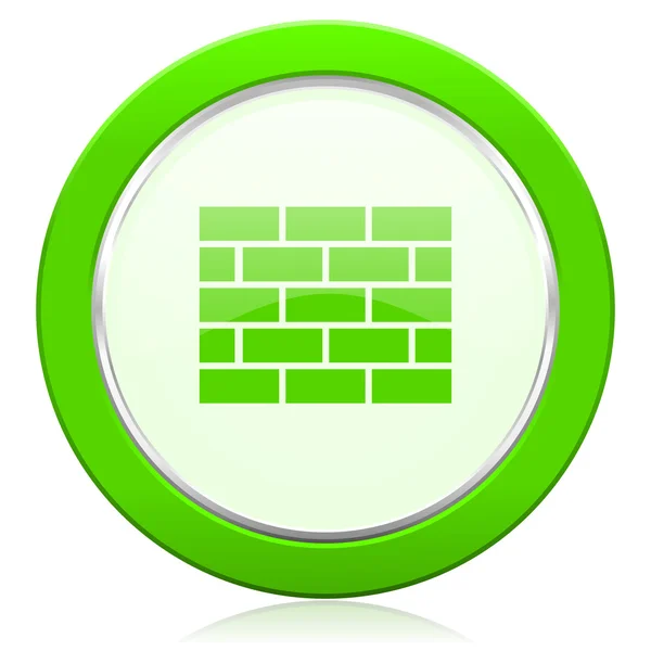 Firewall ícone sinal de parede de tijolo — Fotografia de Stock