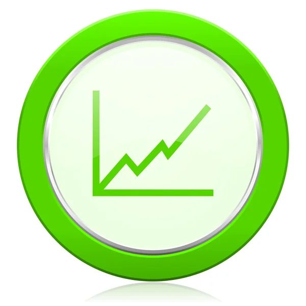 Chart icon stock sign — Stock Photo, Image