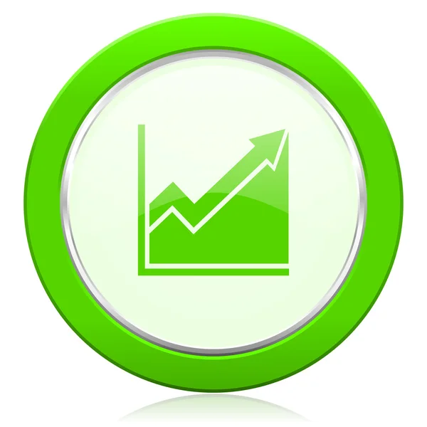 Histogram icon stock sign — Stock Photo, Image