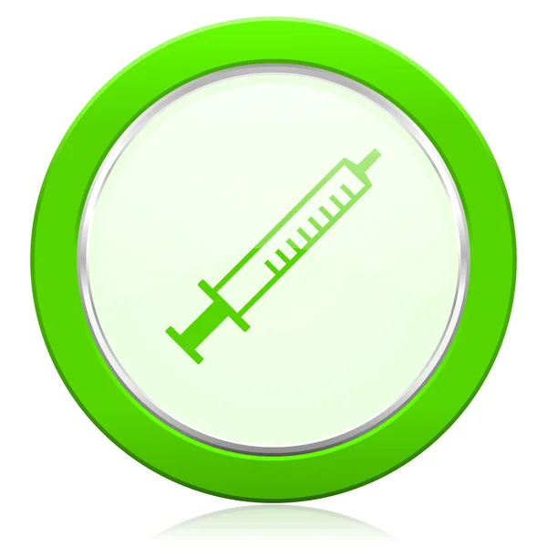 Medicine icon syringe sign — Stock Photo, Image