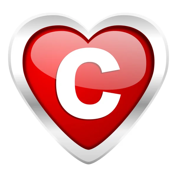 Copyright valentine icon — Stock Photo, Image