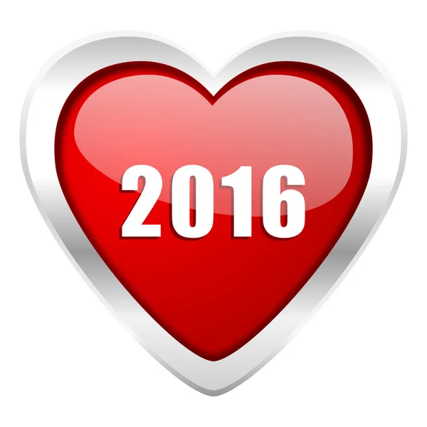 Yeni yıl 2016 Sevgililer simgesi yeni yıl sembolü — Stok fotoğraf