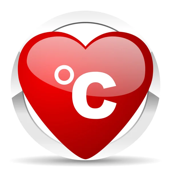 Celsius Valentin ikon hőmérséklet egység jele — Stock Fotó