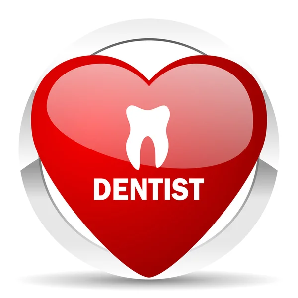Dentist valentine icon — Stock Photo, Image