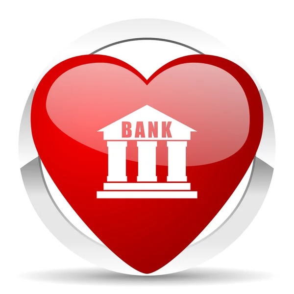 Ikona valentine banku — Zdjęcie stockowe