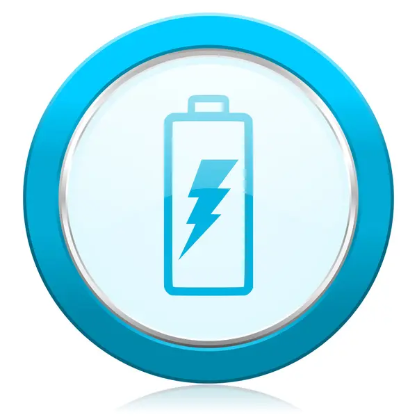 Battery icon power sign — Stock Photo, Image