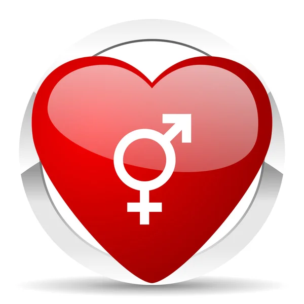 Sex valentine icon gender sign — Stock Photo, Image