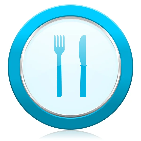 Eten pictogram restaurant teken — Stockfoto