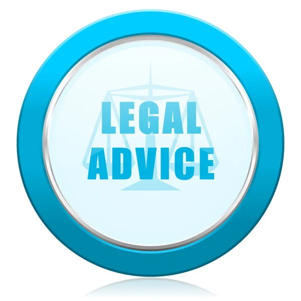 Asesoramiento jurídico icono de la ley signo — Foto de Stock
