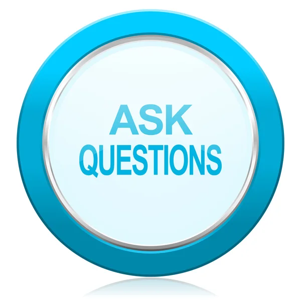 Ask questions icon — Stock Photo, Image