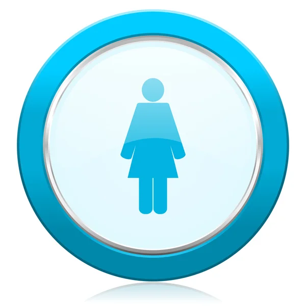 Ícone feminino sinal de gênero feminino — Fotografia de Stock