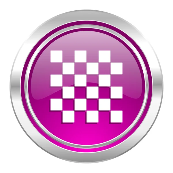 チェス紫アイコン — ストック写真