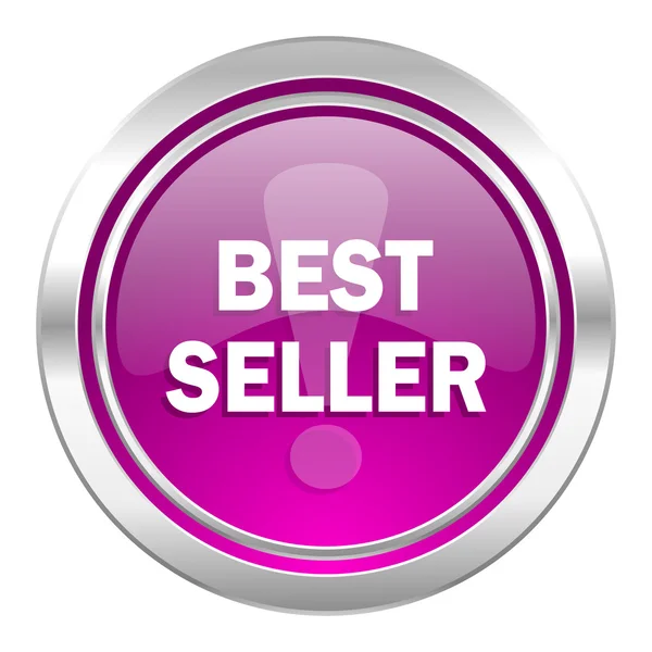 Nejlepší prodejce fialovou ikonu — Stock fotografie