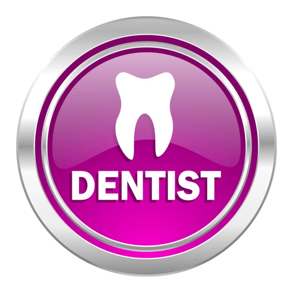 Dentysta fiołek ikona — Zdjęcie stockowe