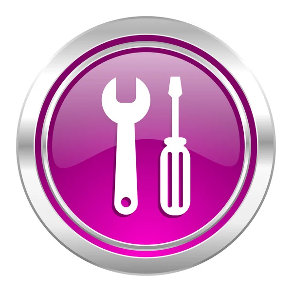 Tools violet pictogram dienst teken — Stockfoto