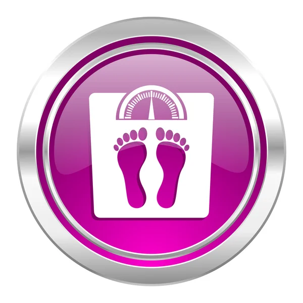 Weight violet icon — Stock Photo, Image