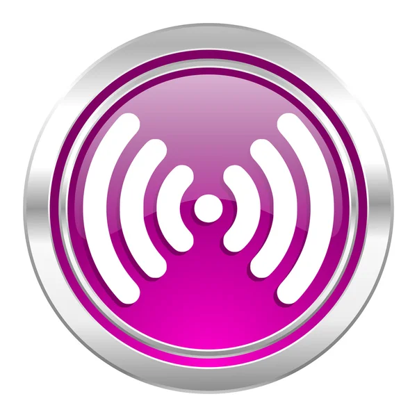 Wifi violett Symbol drahtlose Netzwerk-Zeichen — Stockfoto