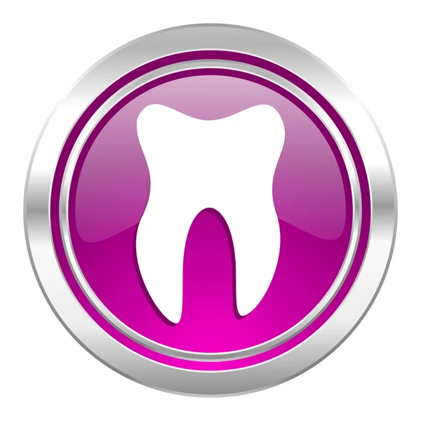 Ikona ząb fiolet — Zdjęcie stockowe