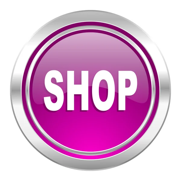 Shop violet icon — Stock Photo, Image