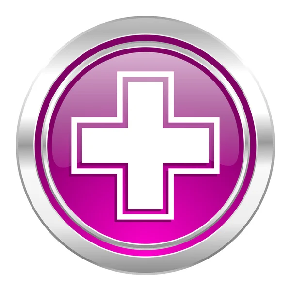 Farmacia icono violeta —  Fotos de Stock