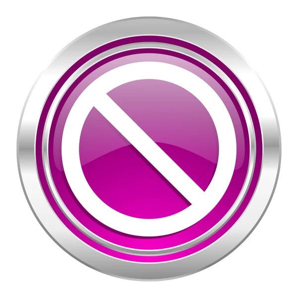 Access denied violet icon — Stock Photo, Image