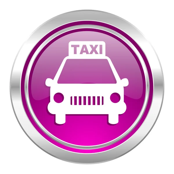 Taxi violette Ikone — Stockfoto