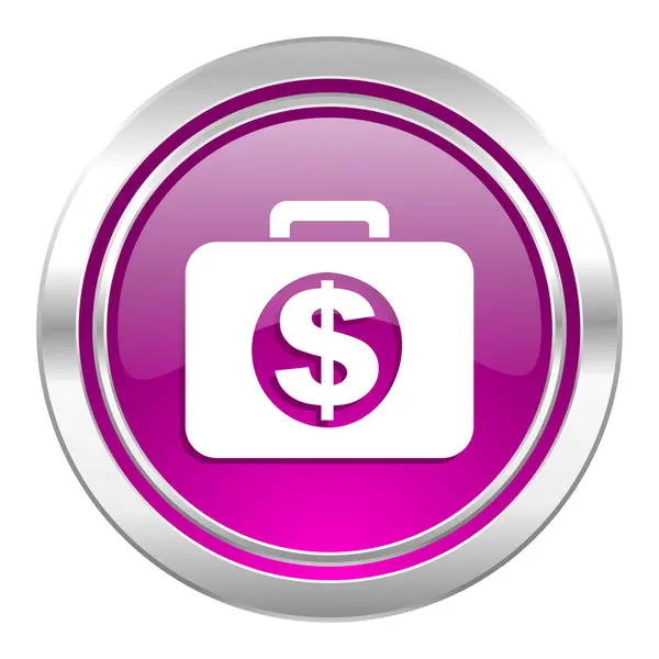 Icono violeta financiera — Foto de Stock
