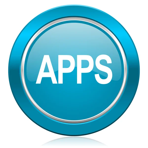 Apps blue icon — Stock Photo, Image