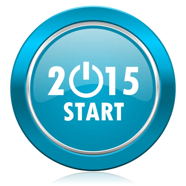 New year 2015 blue icon new years symbol — Stock Photo, Image