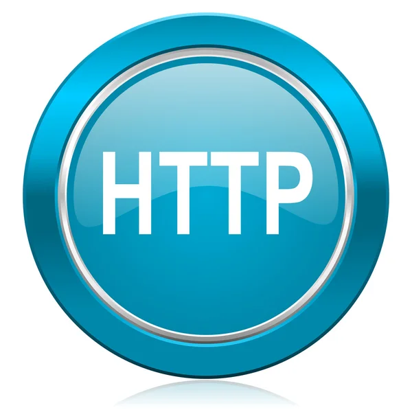 Http blue icon — Stock Photo, Image