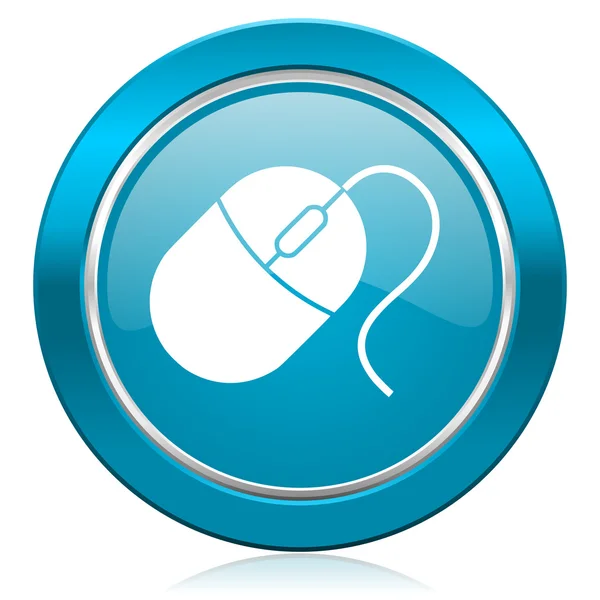 Computer mouse blue icon — Stock Photo, Image