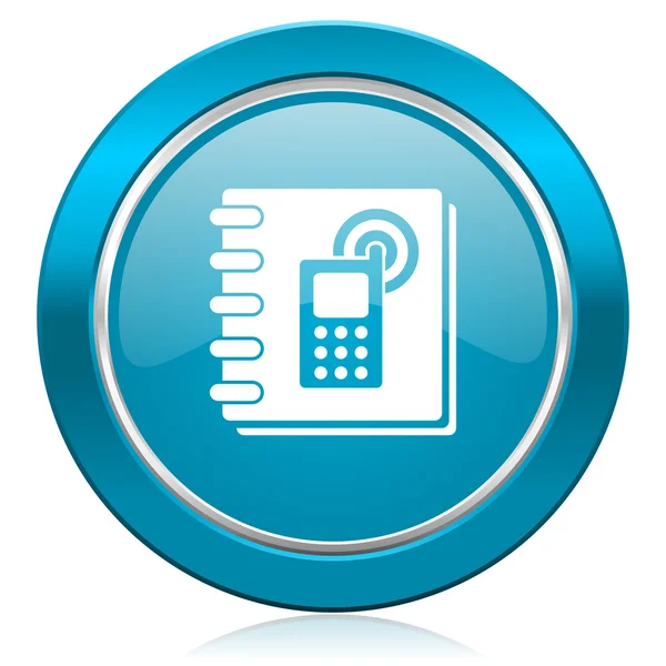 Phonebook blue icon — Stock Photo, Image