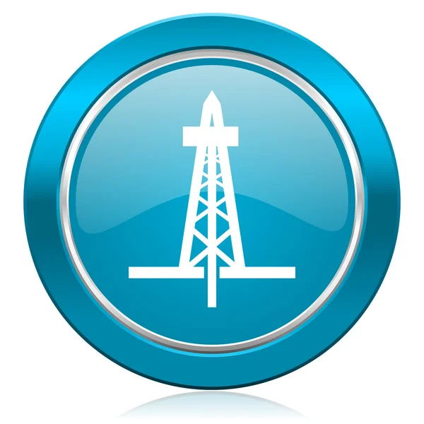 Drilling blue icon — Stock Photo, Image