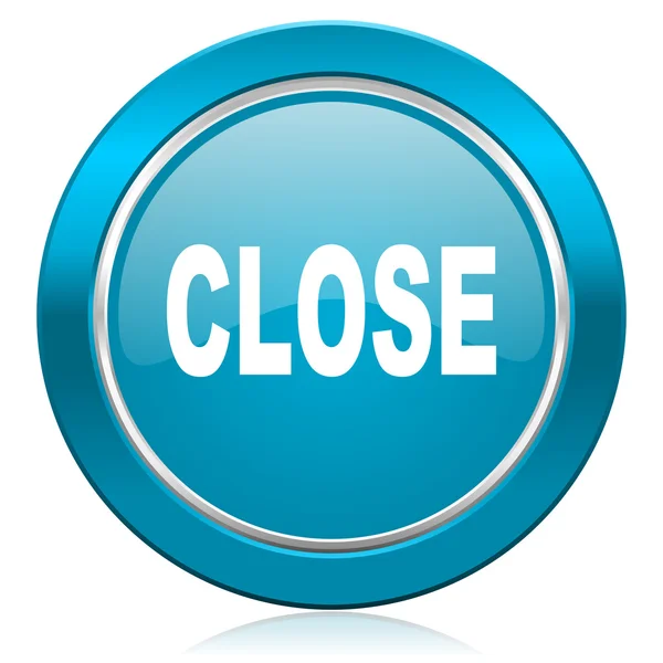 Close blue icon — Stock Photo, Image