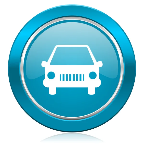 Car blue icon auto sign — Stock Photo, Image