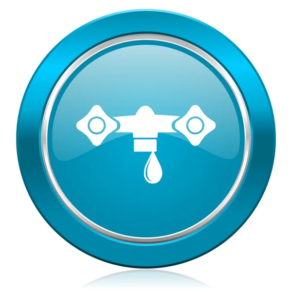 Water blue icon hydraulics sign — Stock Photo, Image